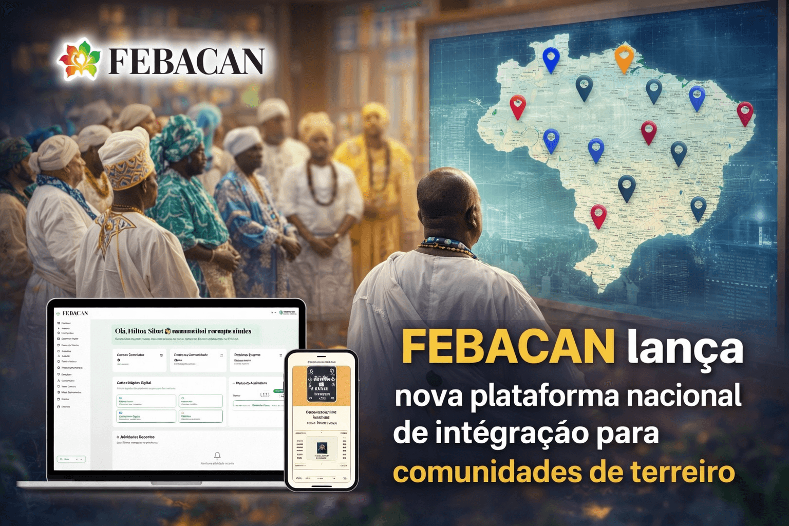 FEBACAN lança nova plataforma nacional de integração para comunidades de terreiro